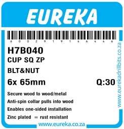 H7B040 - Cup Square Bolt & Nut -H7B040_Label_T